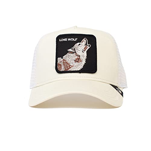 Goorin Bros. White Snapback Trucker Hat - The Lone Wolf